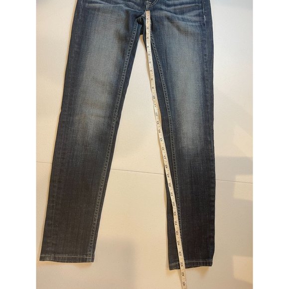 VIGOSS Womens Jeans The Chelsea Skinny Low Rise Flat Front Blue Size W24XL29 - Picture 5 of 11